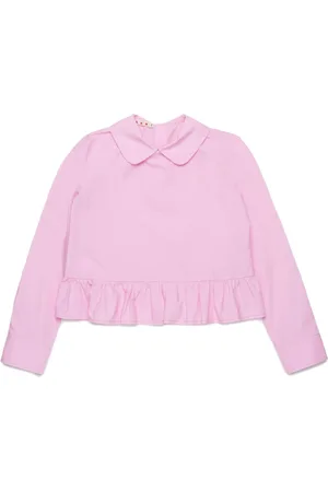 Marni Logo-collar cotton shirt