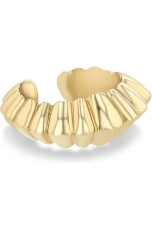 Lizzie Mandler 18kt yellow Crescent ear cuff