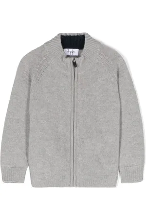 Il gufo Wool full-zip cardigan