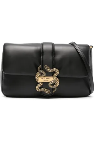 Roberto Cavalli Iconic Snakes-plaque tote bag