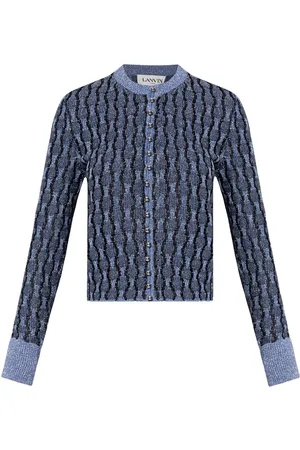 Lanvin Metallic knitted cardigan