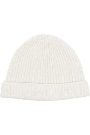 N.PEAL Ribbed lurex beanie