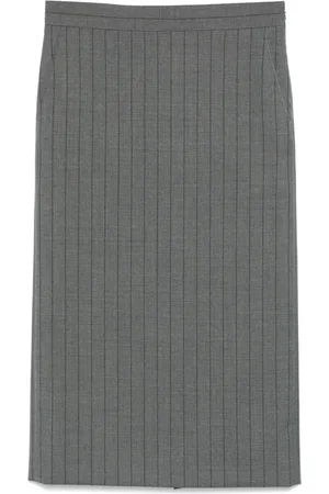 Moschino Striped midi skirt