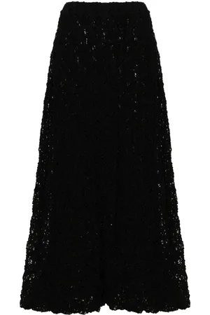 Jil Sander Lace-embroidered midi skirt