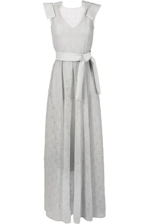 Gloria Coelho Polka-dot embroidered gown