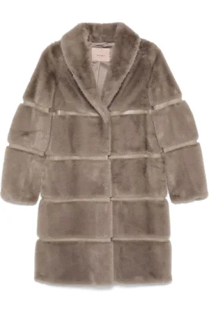 Twin-Set Faux-shearling coat