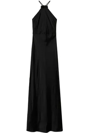 Twin-Set Halterneck satin dress