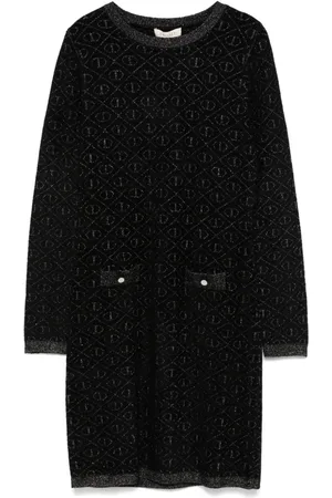 Twin-Set Logo-jacquard dress
