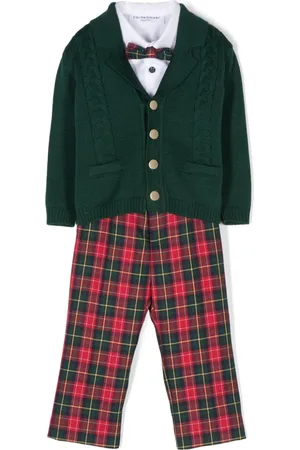 COLORICHIARI Plaid trousers set