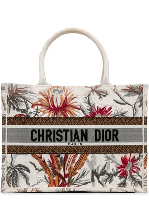 Dior 2020 Medium Toile de Jouy Tropicalia Book tote bag