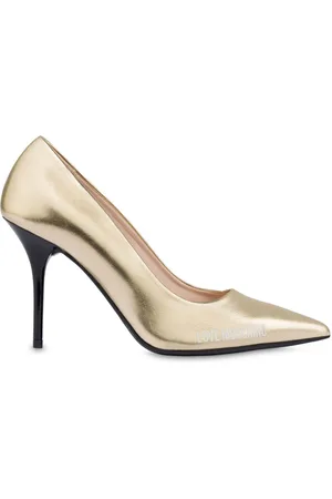 Moschino 95mm metallic pumps
