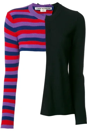 Comme des Garçons 2011 spliced cropped jumper