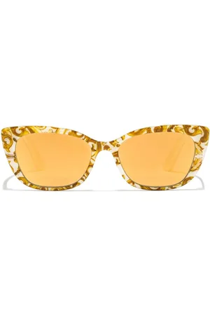 Dolce & Gabbana Maiolica Gialla cat-eye sunglasses