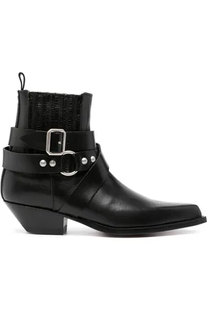 SONORA 40mm Shiny Veal biker boots
