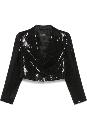 PESERICO SIGN Sequinned cropped blazer