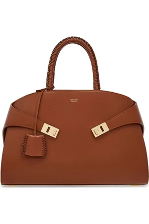 Salvatore Ferragamo Medium The Hug leather tote bag
