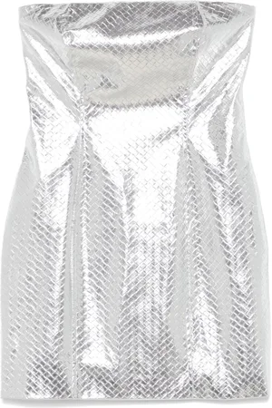 ROTATE Interwoven-design mini dress