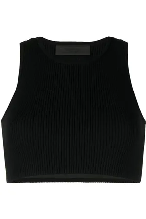 FEAR OF GOD Logo-patch ribbed crop top