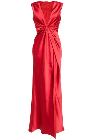 Amsale Fluid twisted draped dress