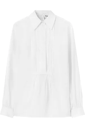 Jil Sander Pleated cotton shirt