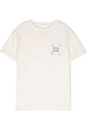 DOUUOD KIDS Logo-patch T-shirt