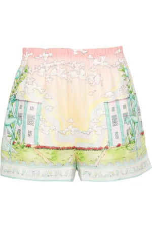 Casablanca Vase linen shorts