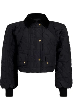 Patou Cropped quilted bomber jacket