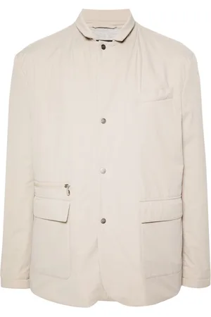 Kiton Notched-collar padded jacket