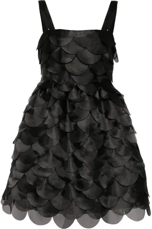 Cynthia Rowley Scallop organza mini dress