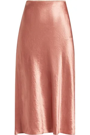Vince Satin midi skirt