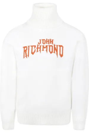 John Richmond Logo-jacquard sweater