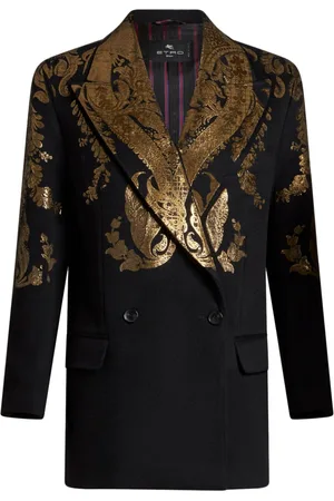 Etro Metallic-paisley blazer