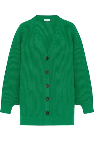 ROSETTA GETTY Ribbed panelled cardigan