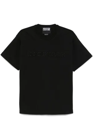 VERSACE Embroidered-logo T-shirt