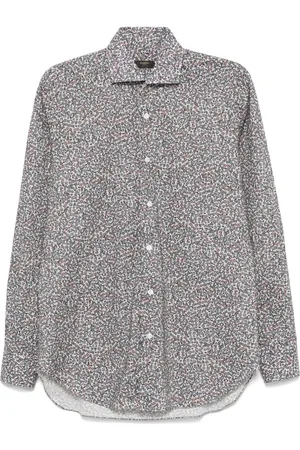BARBA Floral-print shirt