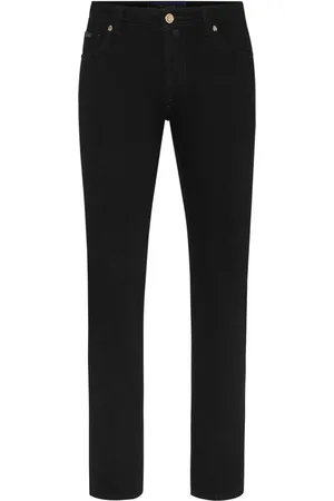 BILLIONAIRE Logo-appliqué straight-leg jeans