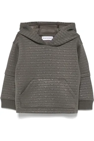 Emporio Armani Logo-jacquard hoodie