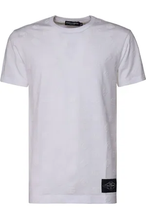 Dolce & Gabbana Logo-flocked cotton T-shirt