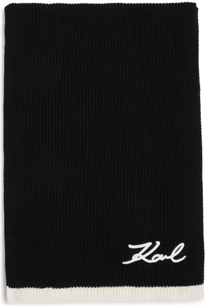 Karl Lagerfeld Signature knitted scarf