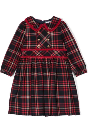 PATACHOU Tartan-check dress