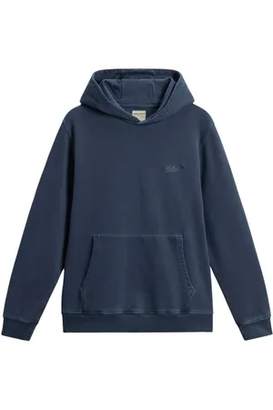 Woolrich Logo-embroidered cotton hoodie