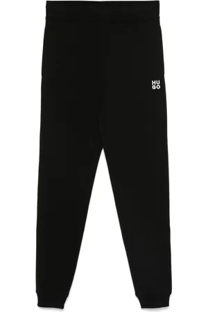 HUGO BOSS Logo-embroidered cotton track pants