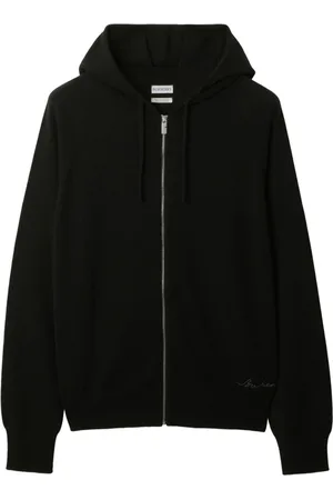 Burberry Cashmere zip-fastening hoodie