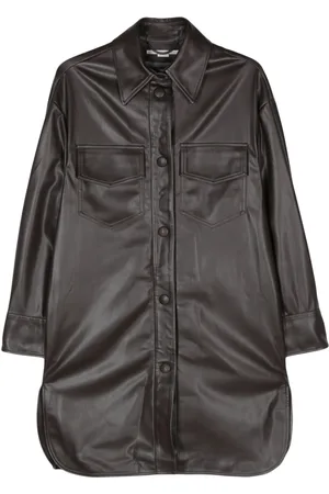Stella McCartney Faux-leather overshirt