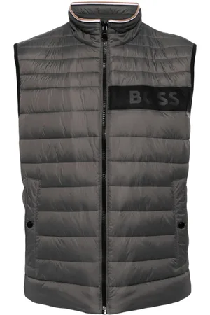 HUGO BOSS Logo-tape quilted vest