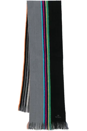 Paul Smith Sports-Stripe reversible scarf