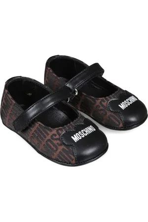 Moschino Logo-jacquard ballerina shoes