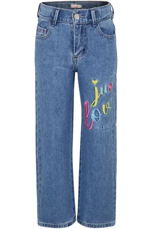 Billieblush Embroidered straight jeans