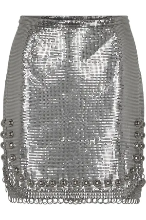 Paco rabanne Stud-embellished mini skirt