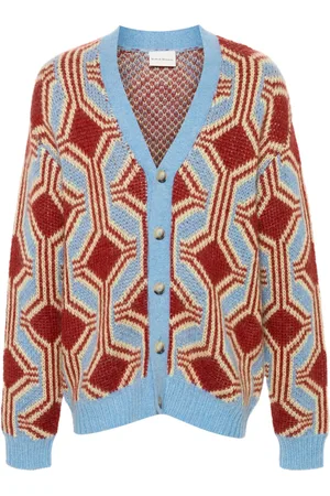 Drôle de Monsieur Le Cardigan Mohair Géométrique cardigan